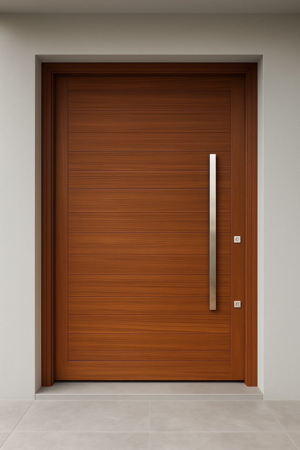 Porta com Acabamento Madeira